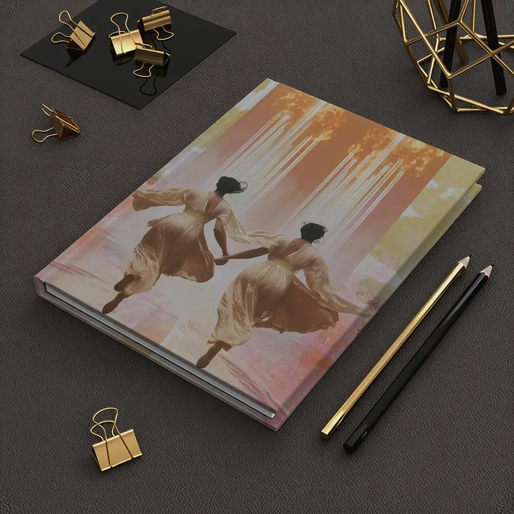 Two Women Running Toward Flames Surreal – Notebooks