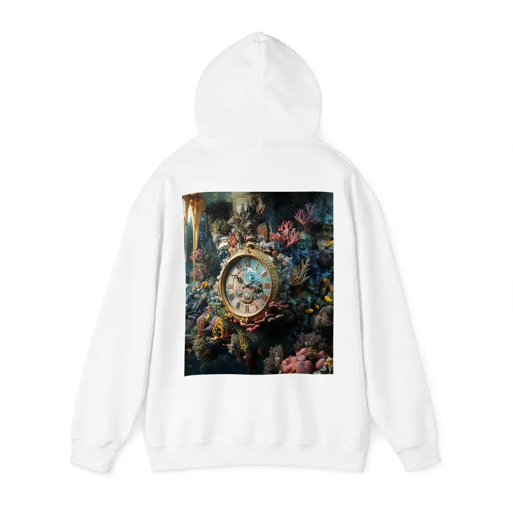 Ornate Gold Clock Underwater Coral Reef – Hoodies
