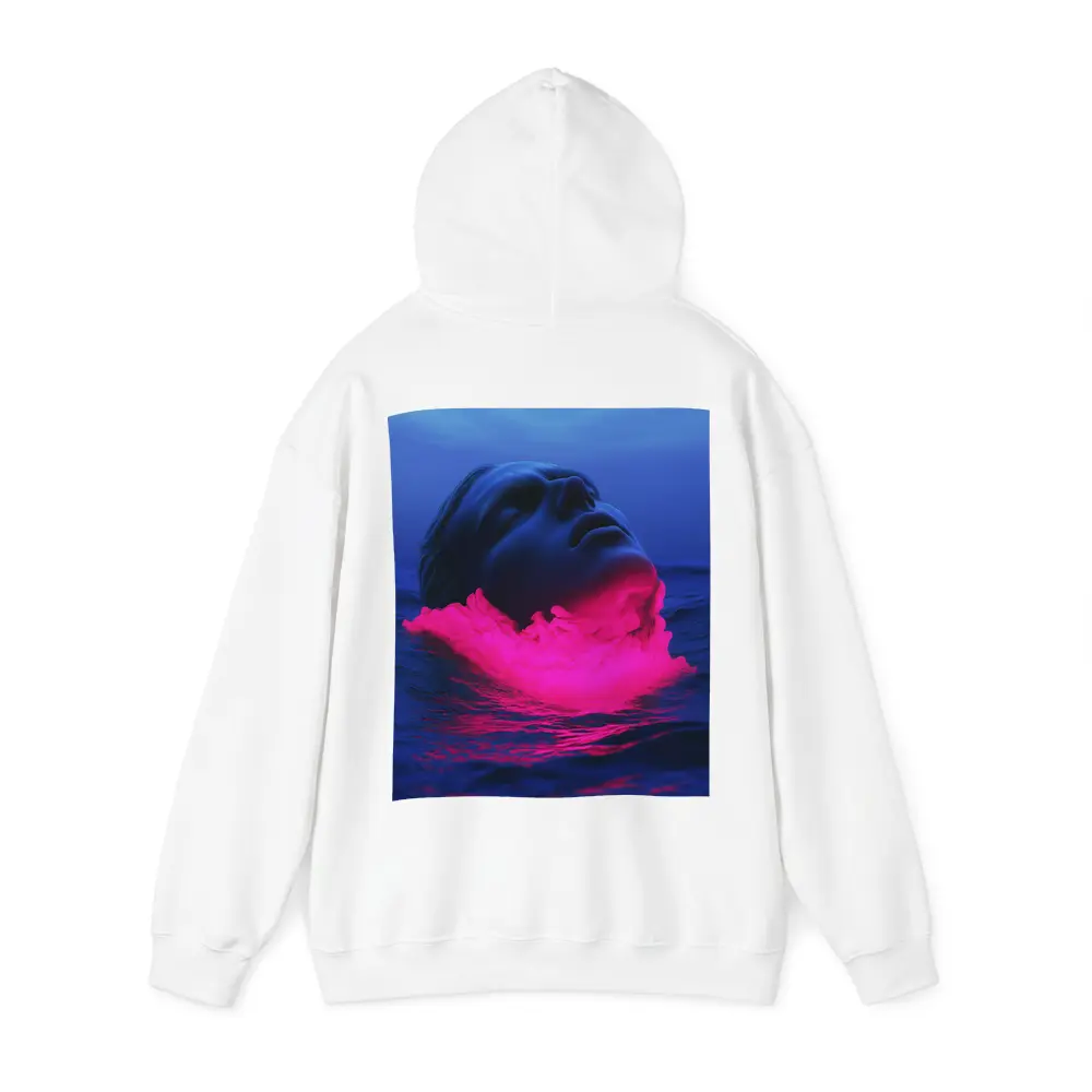 Neon Pink Smoke Face Surreal Ocean Blue – Hoodies