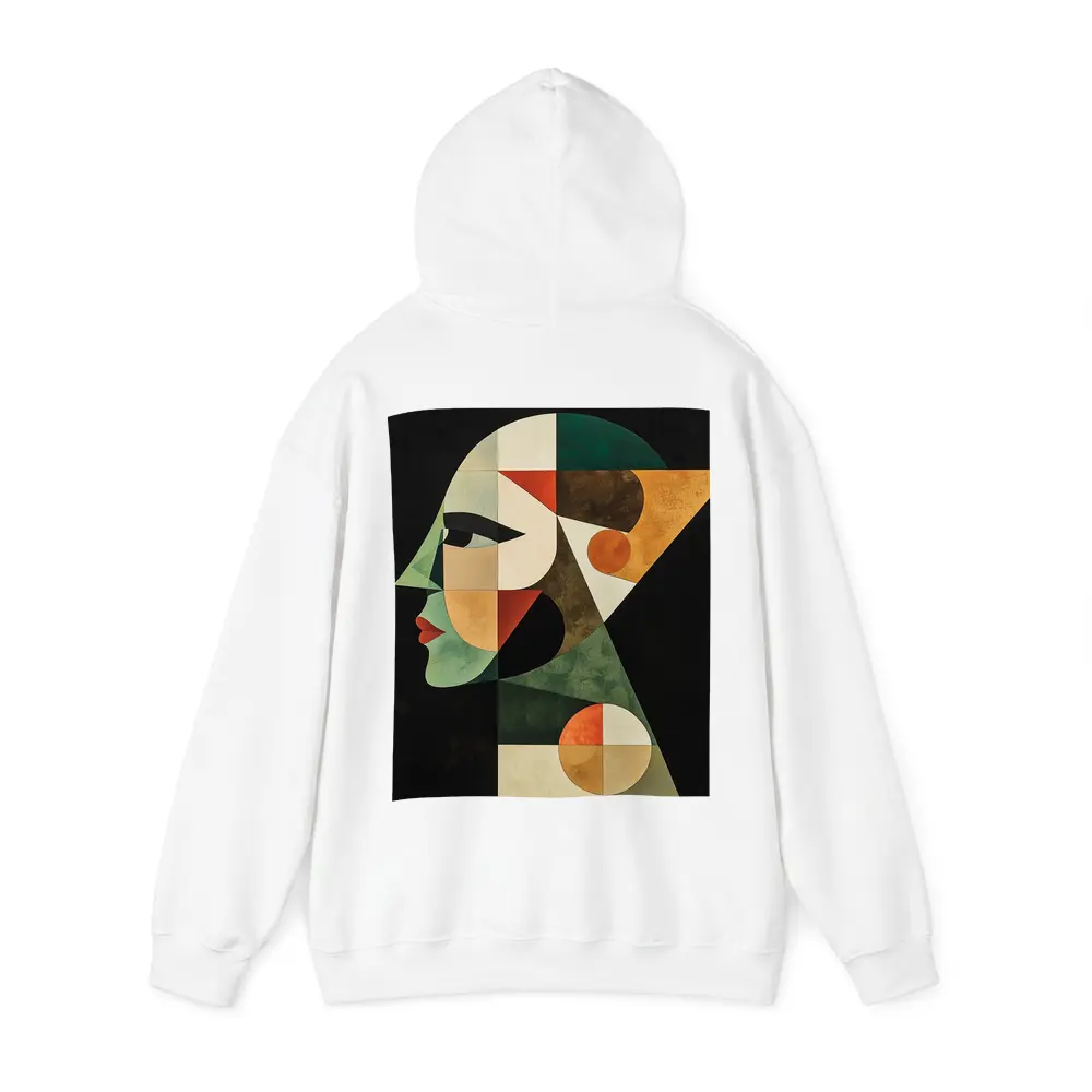 Geometric Cubist Woman Face Abstract Art – Hoodies