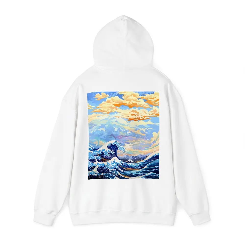 Great Wave Hokusai Style Ocean Sky Art – Hoodies
