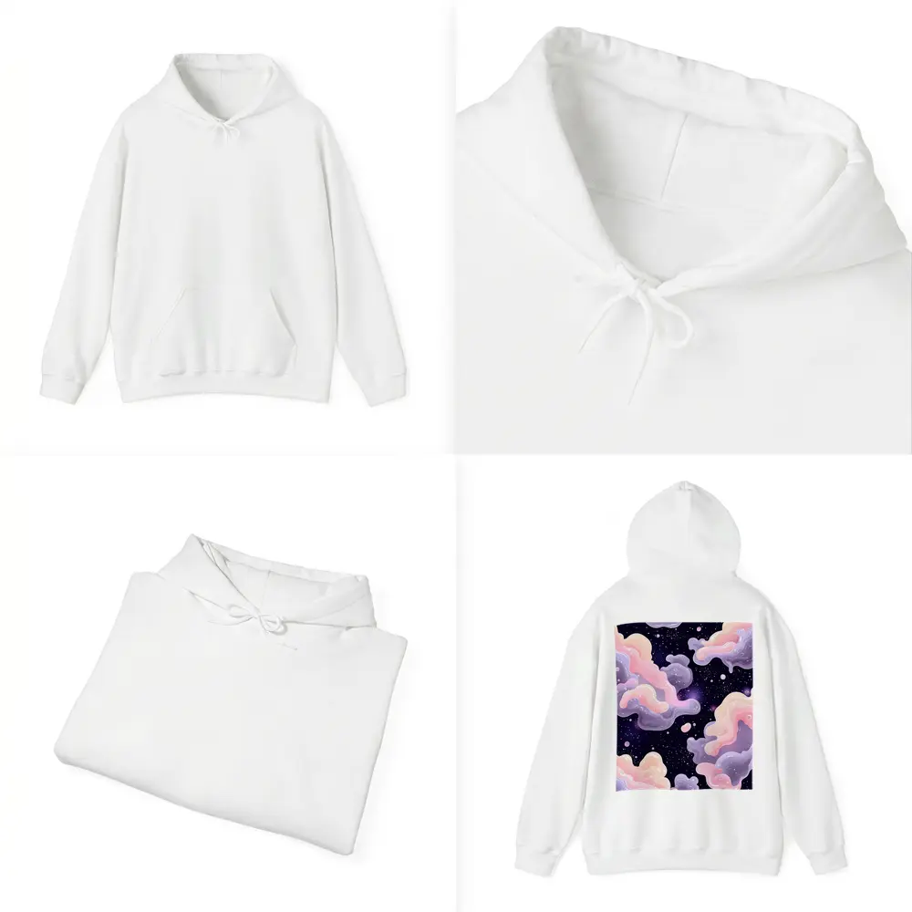 Pastel Galaxy Clouds Dreamy Space Art – Hoodies