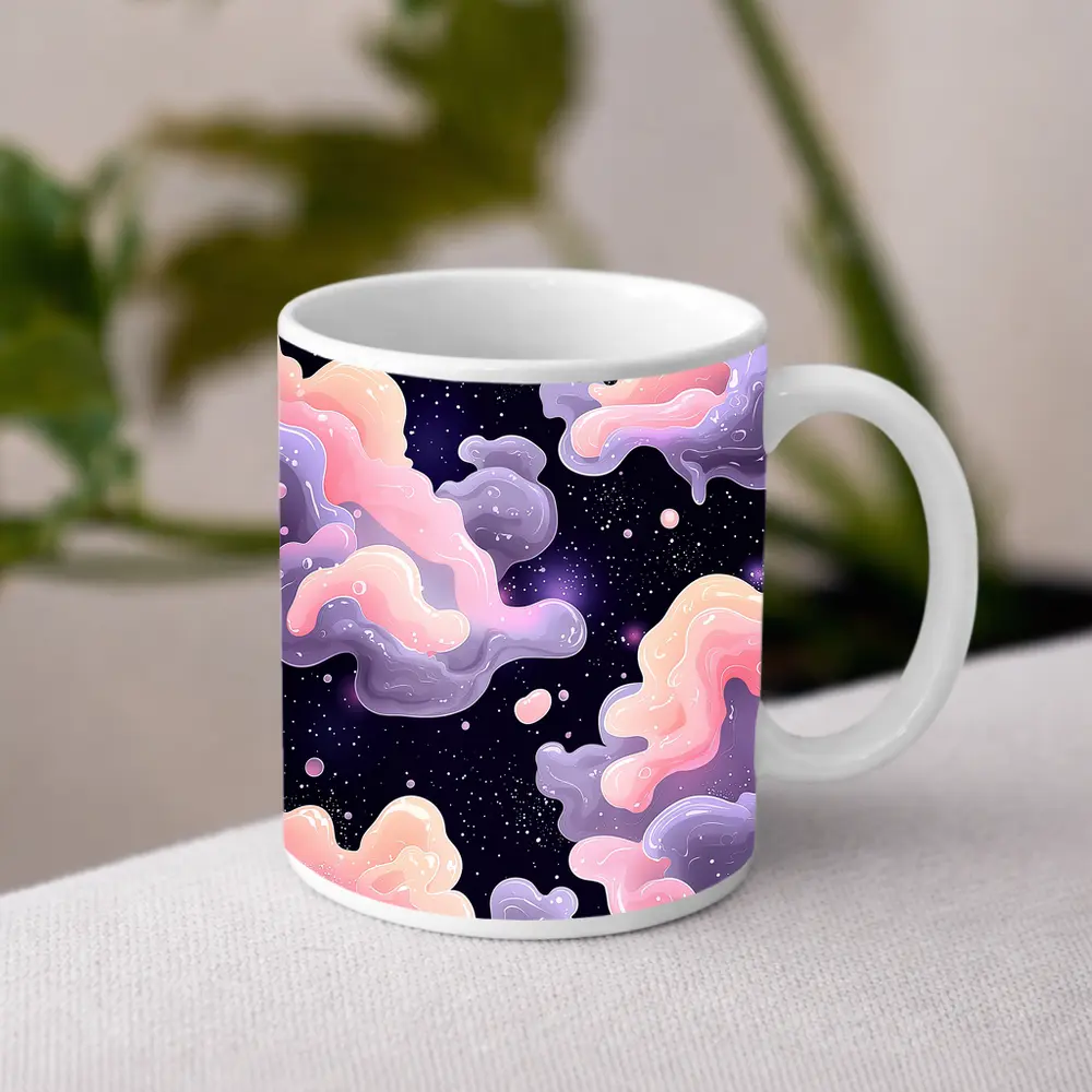 Pastel Galaxy Clouds Dreamy Space Art – Mugs