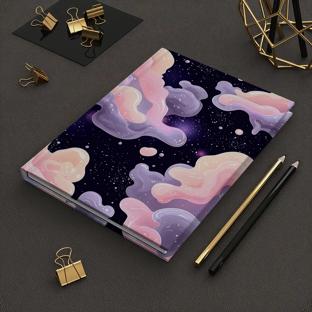 Pastel Galaxy Clouds Dreamy Space Art – Notebooks