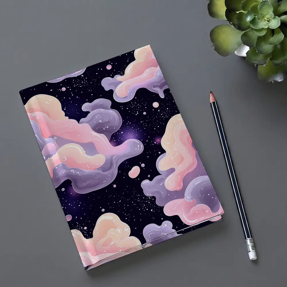Pastel Galaxy Clouds Dreamy Space Art – Notebooks