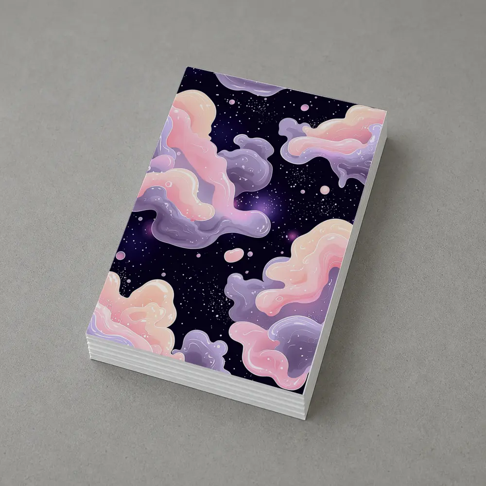 Pastel Galaxy Clouds Dreamy Space Art – Postcards