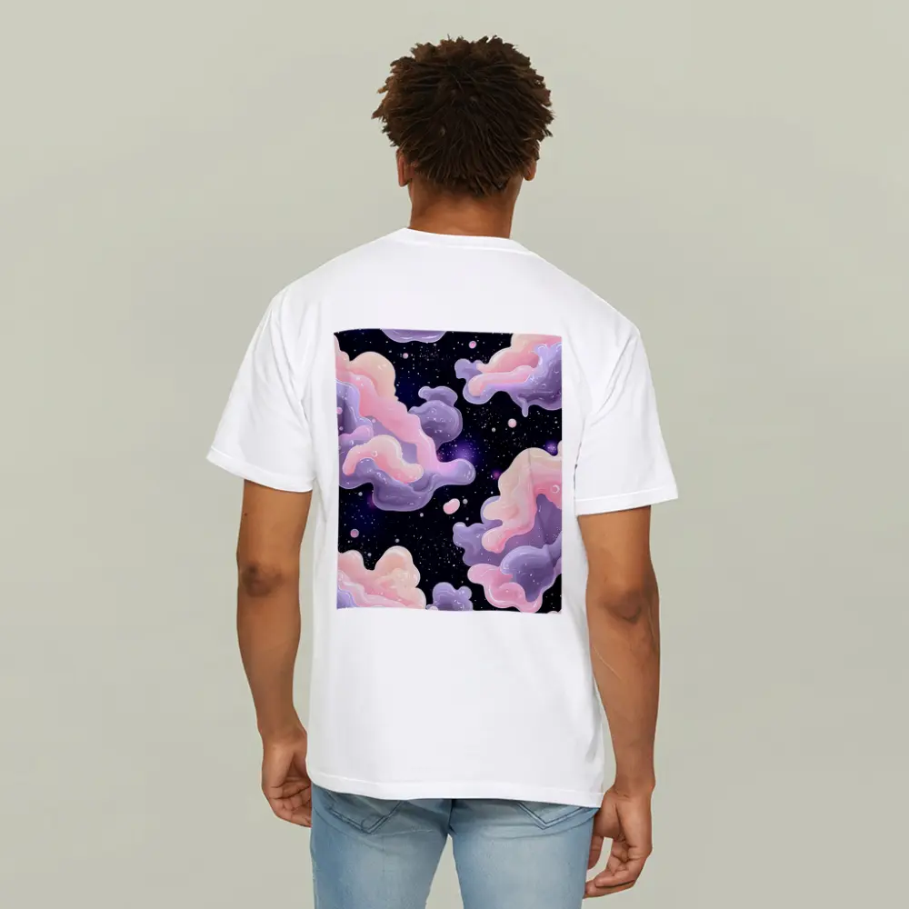 Pastel Galaxy Clouds Dreamy Space Art – T-Shirts