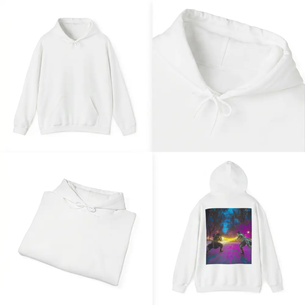 Anime Duel Neon Fight Night Park – Hoodies