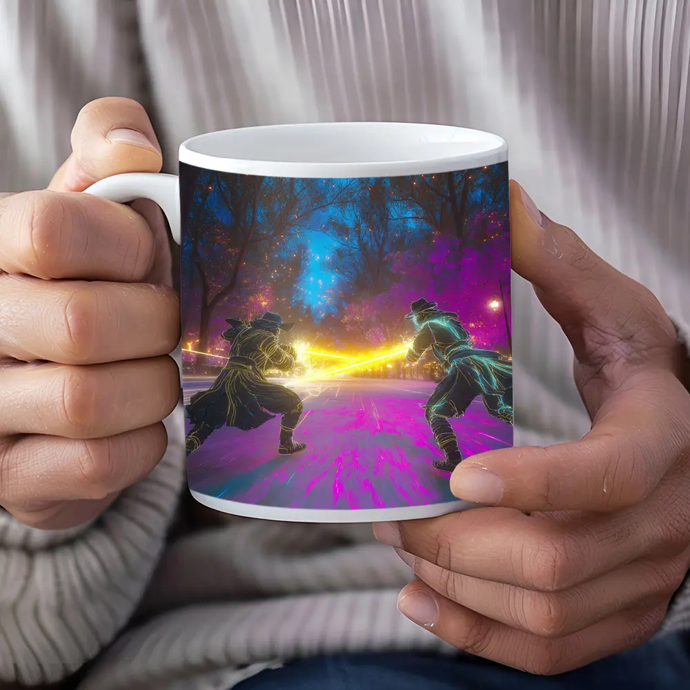 Anime Duel Neon Fight Night Park – Mugs