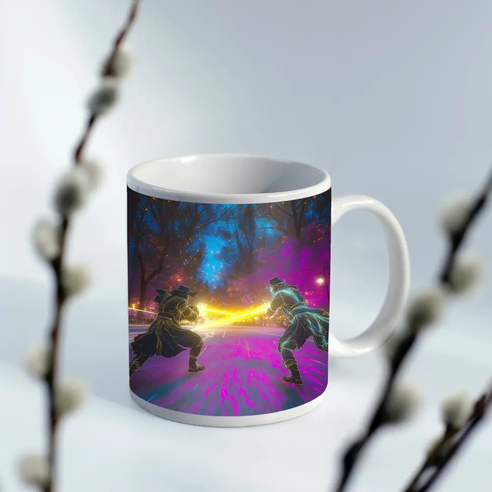Anime Duel Neon Fight Night Park – Mugs