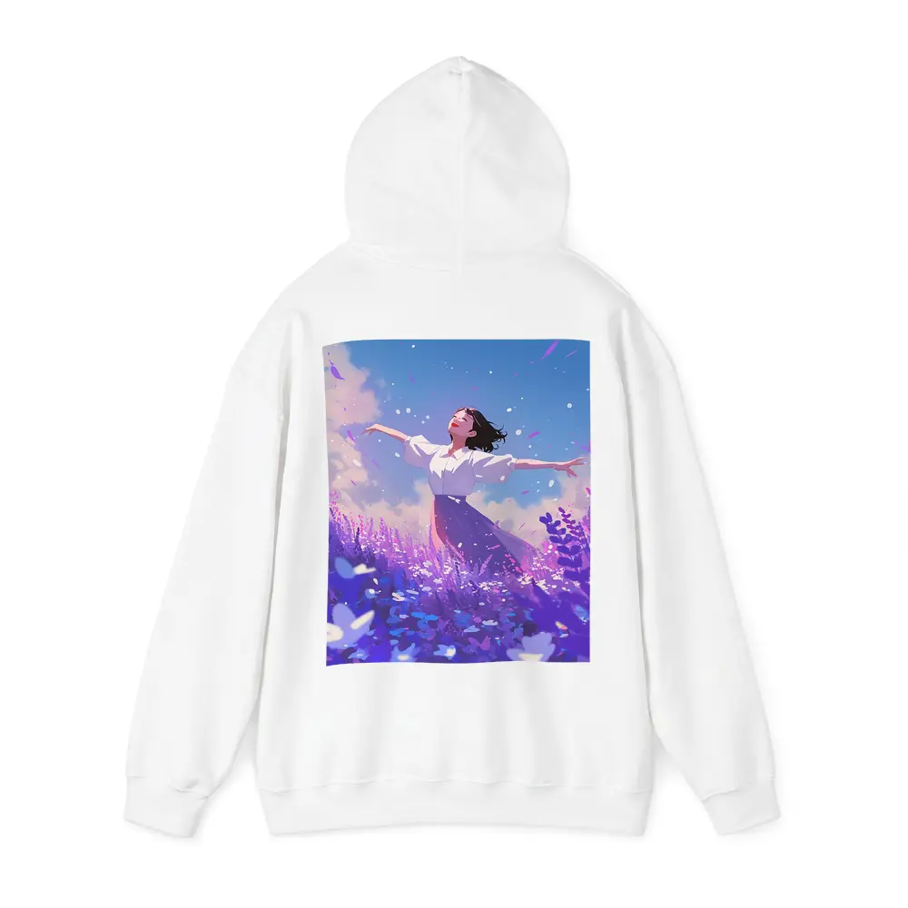 Anime Girl Dancing in Lavender Field – Hoodies