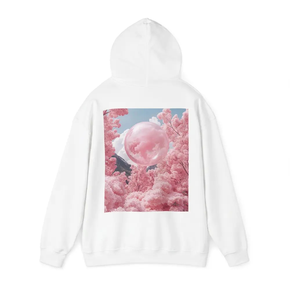 Pink Cherry Blossom Trees Surreal Glass Sphere – Hoodies