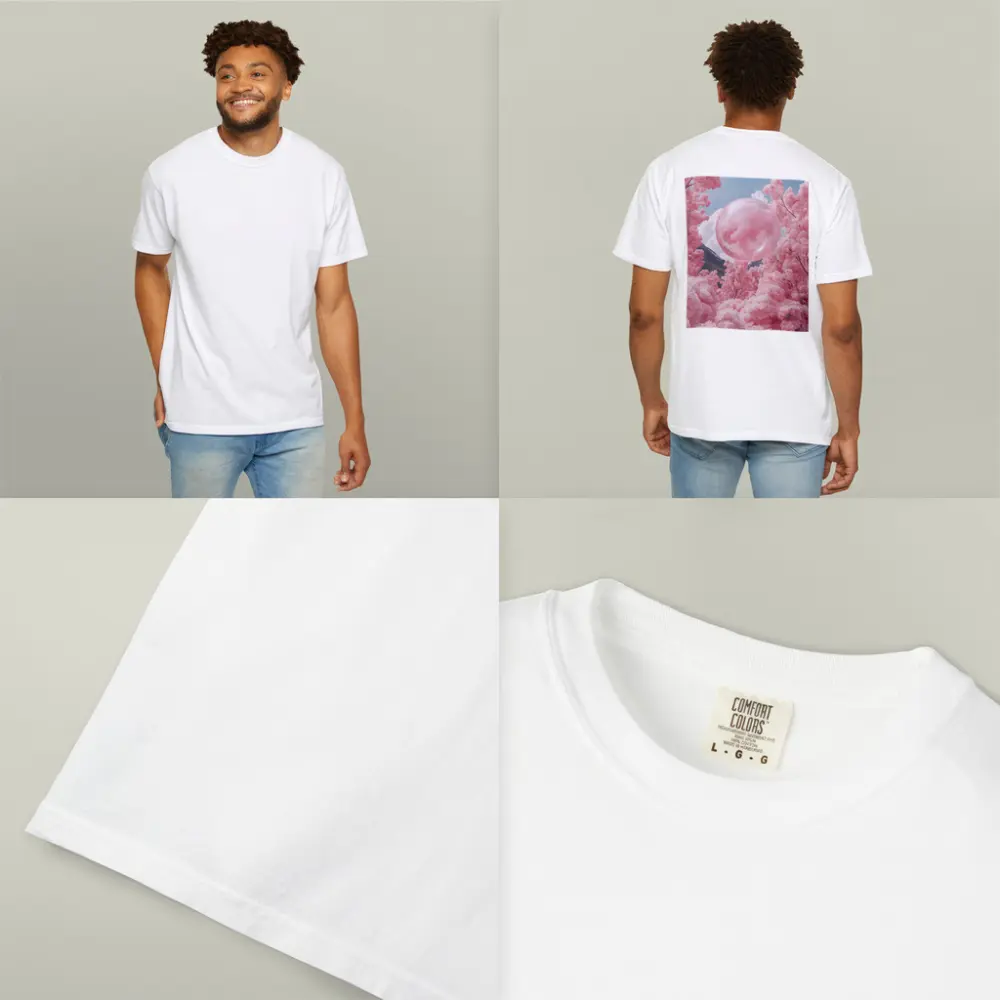 Pink Cherry Blossom Trees Surreal Glass Sphere – T-Shirts