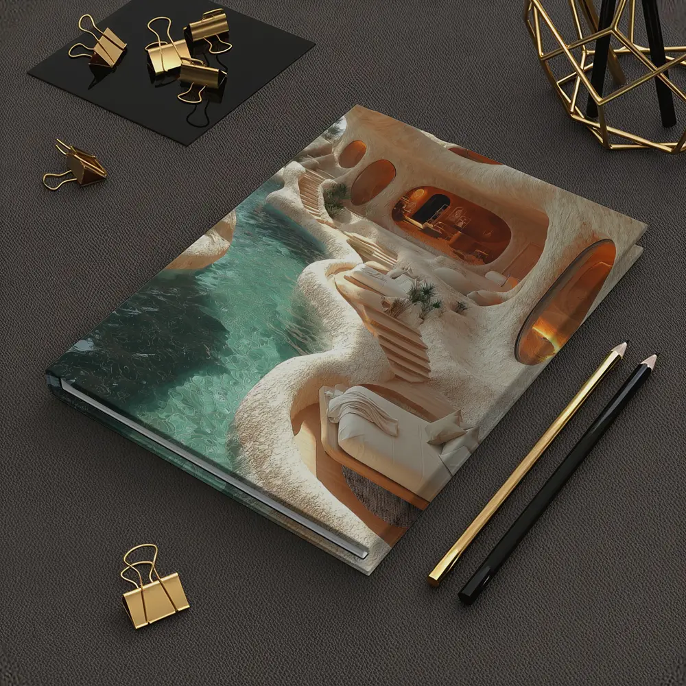 Organic Cave Architecture Pool Luxury Interior – Notebooks