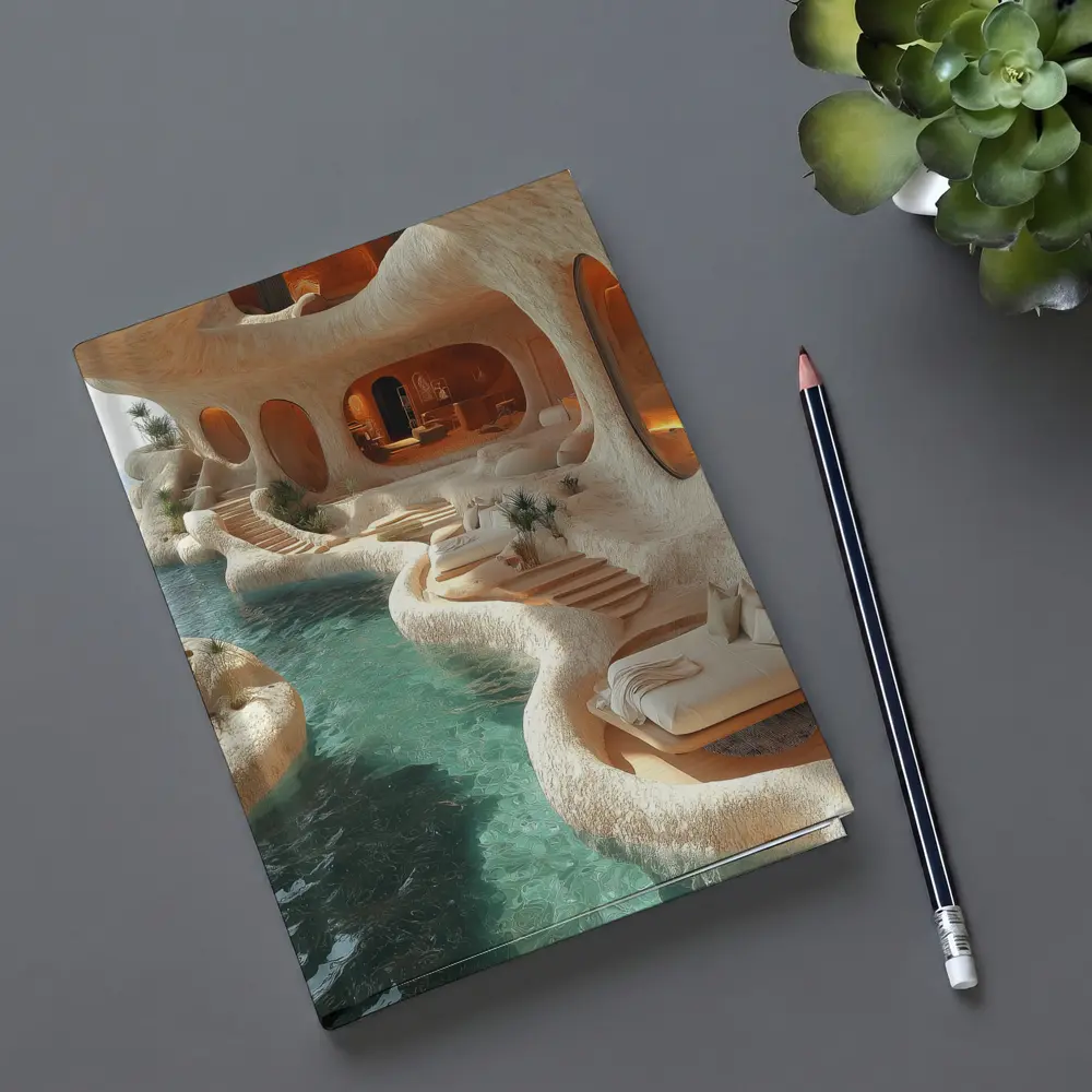 Organic Cave Architecture Pool Luxury Interior – Notebooks