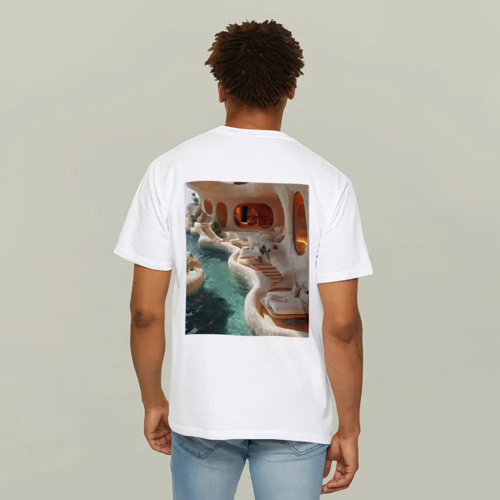 Organic Cave Architecture Pool Luxury Interior – T-Shirts