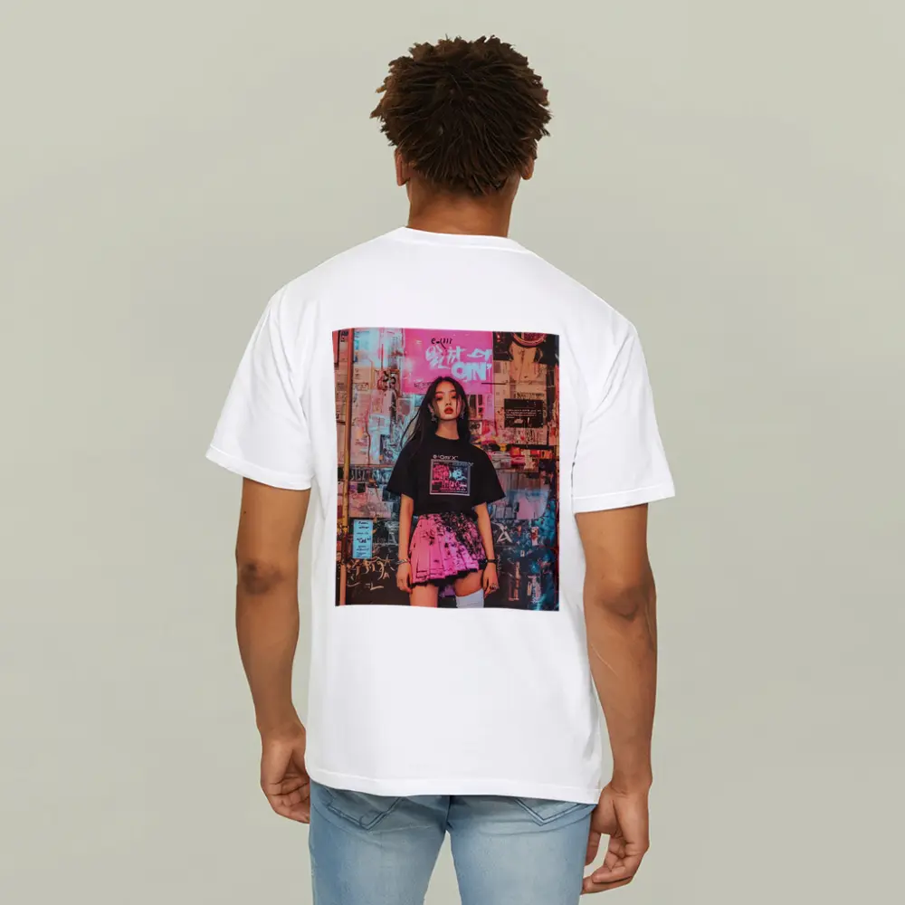 K-Pop Girl Neon Urban Street Style – T-Shirts