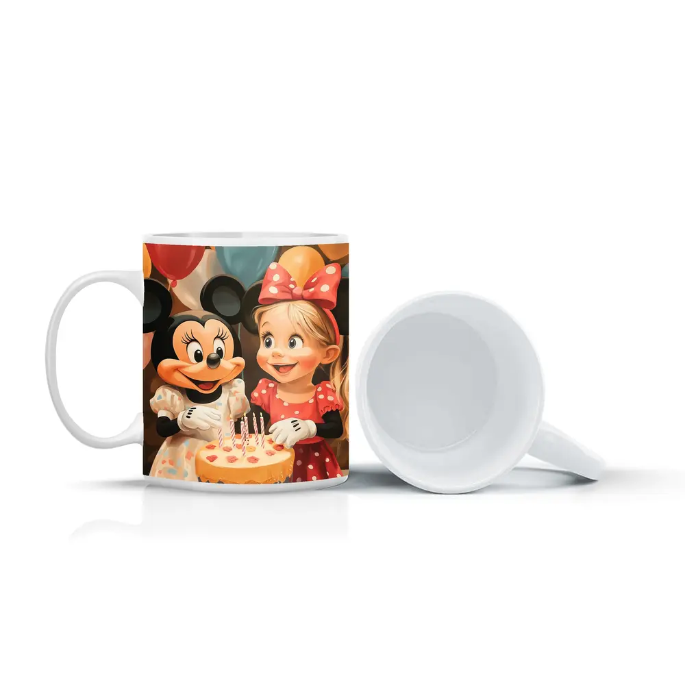Girl And Mouse Cartoon Birthday Party Balloons – Mugs
