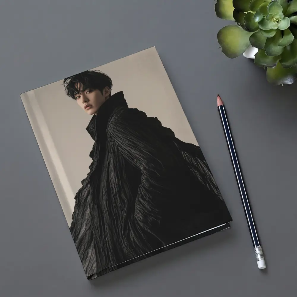 Young Asian Man Dramatic Black Cloak Portrait – Notebooks