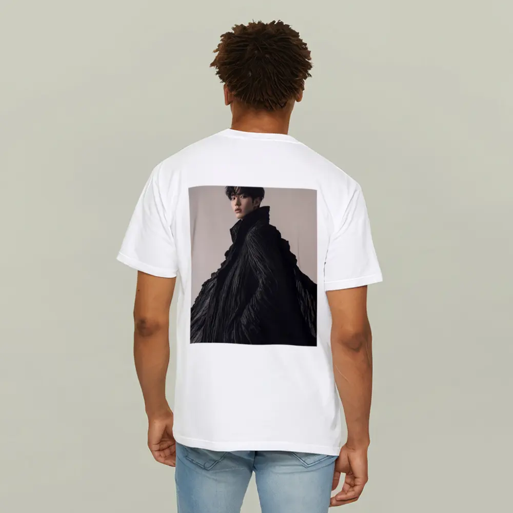 Young Asian Man Dramatic Black Cloak Portrait – T-Shirts