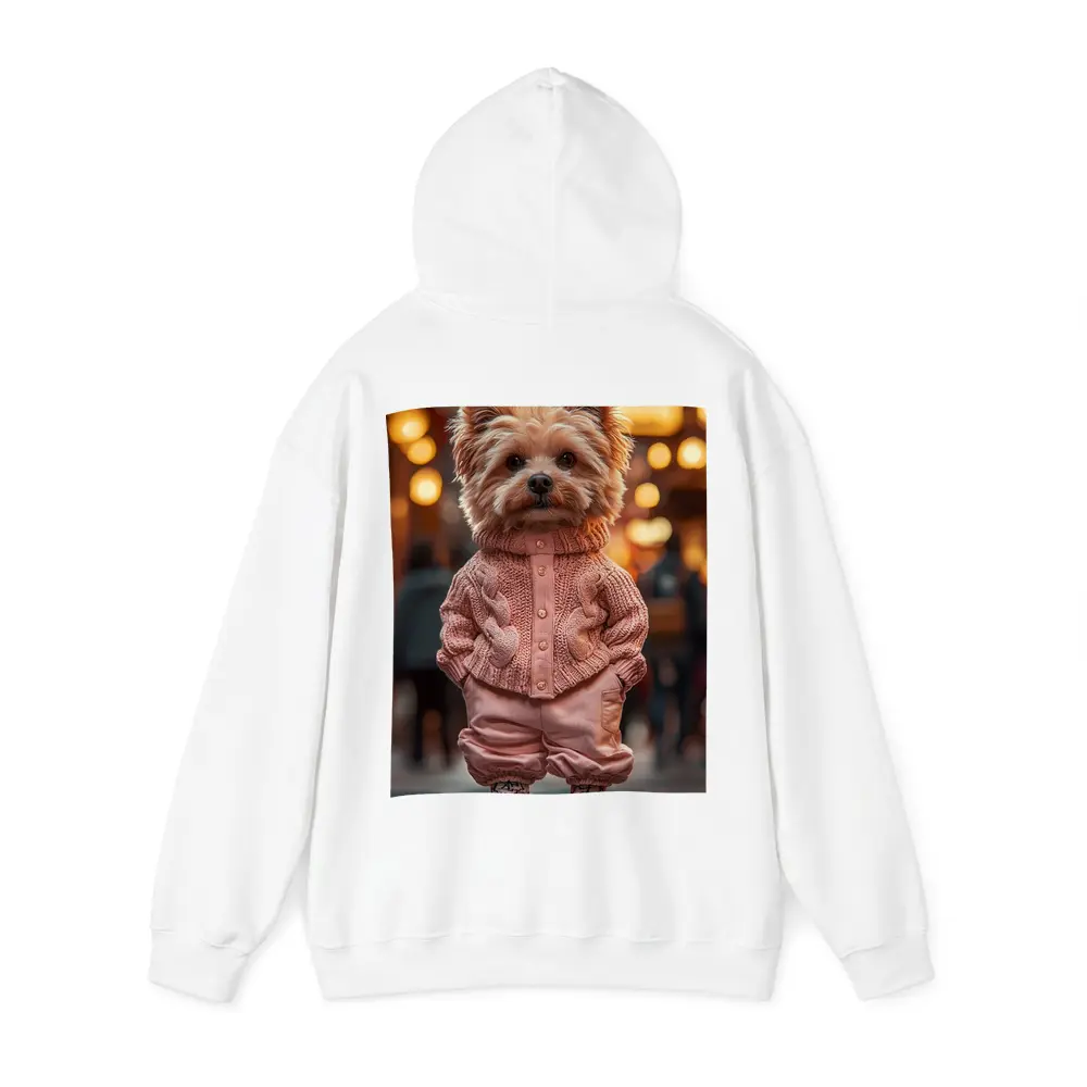 Yorkshire Terrier Pink Sweater City Street – Hoodies