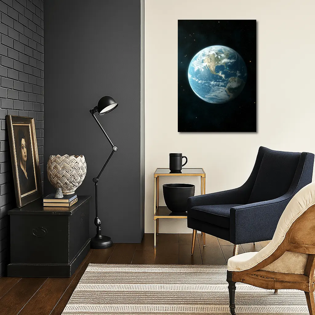 Planet Earth View From Outer Space – Wall Art