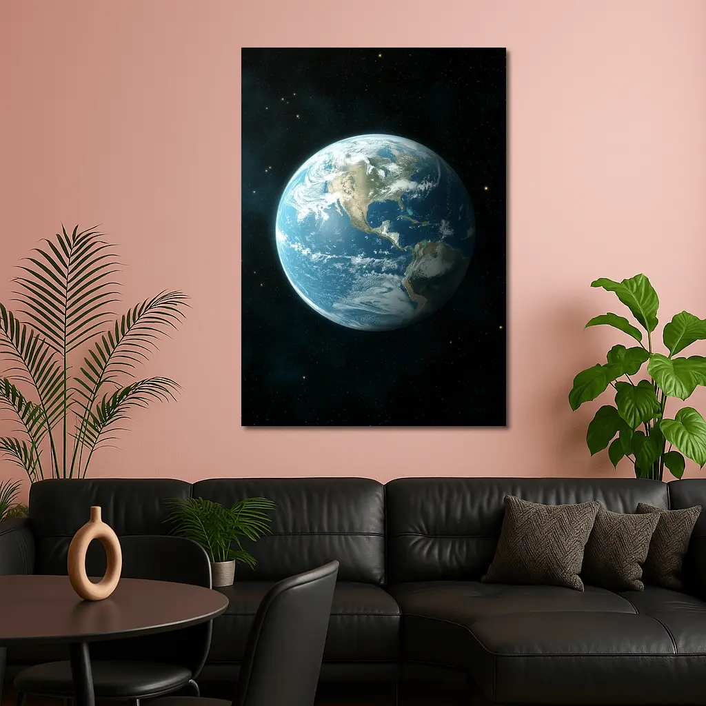 Planet Earth View From Outer Space – Wall Art