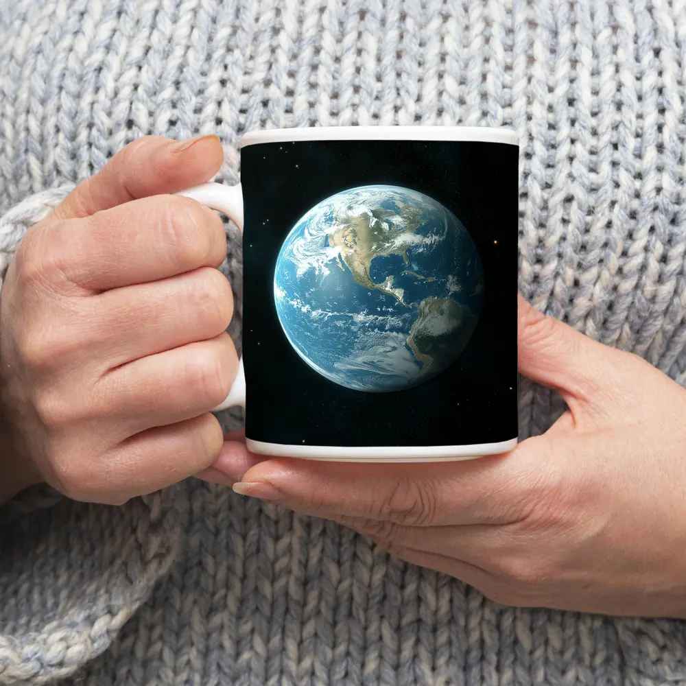 Planet Earth View From Outer Space – Mugs