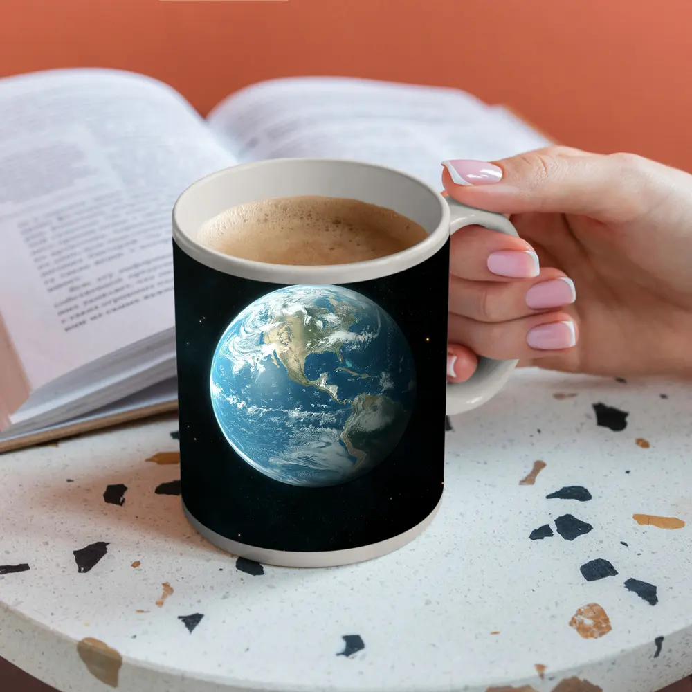 Planet Earth View From Outer Space – Mugs