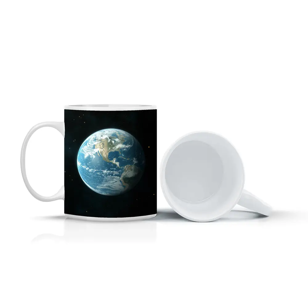 Planet Earth View From Outer Space – Mugs