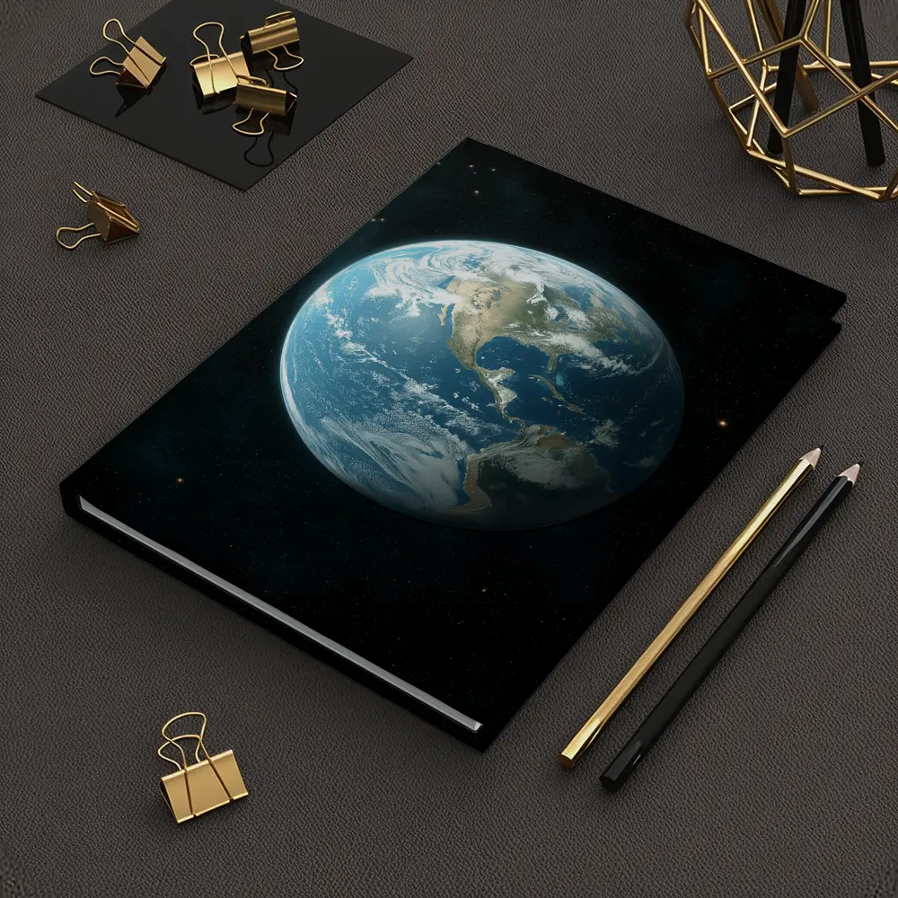 Planet Earth View From Outer Space – Notebooks