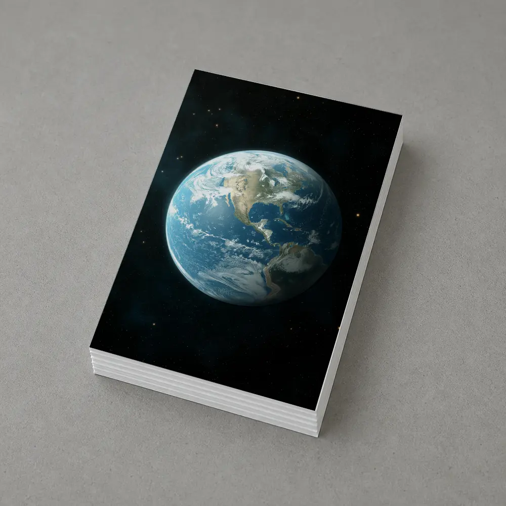 Planet Earth View From Outer Space – Postcards