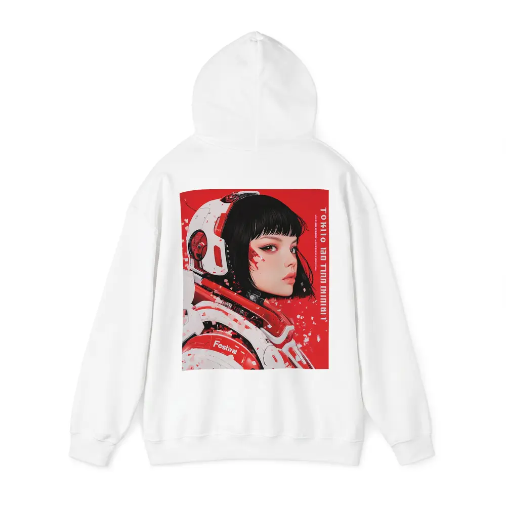 Tokyo Festival Anime Girl Red Background – Hoodies