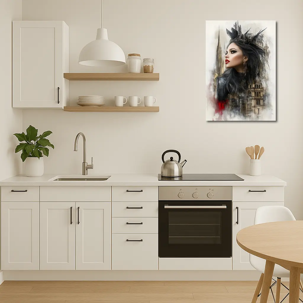 Gothic Queen Dark Fantasy Castle Art – Wall Art