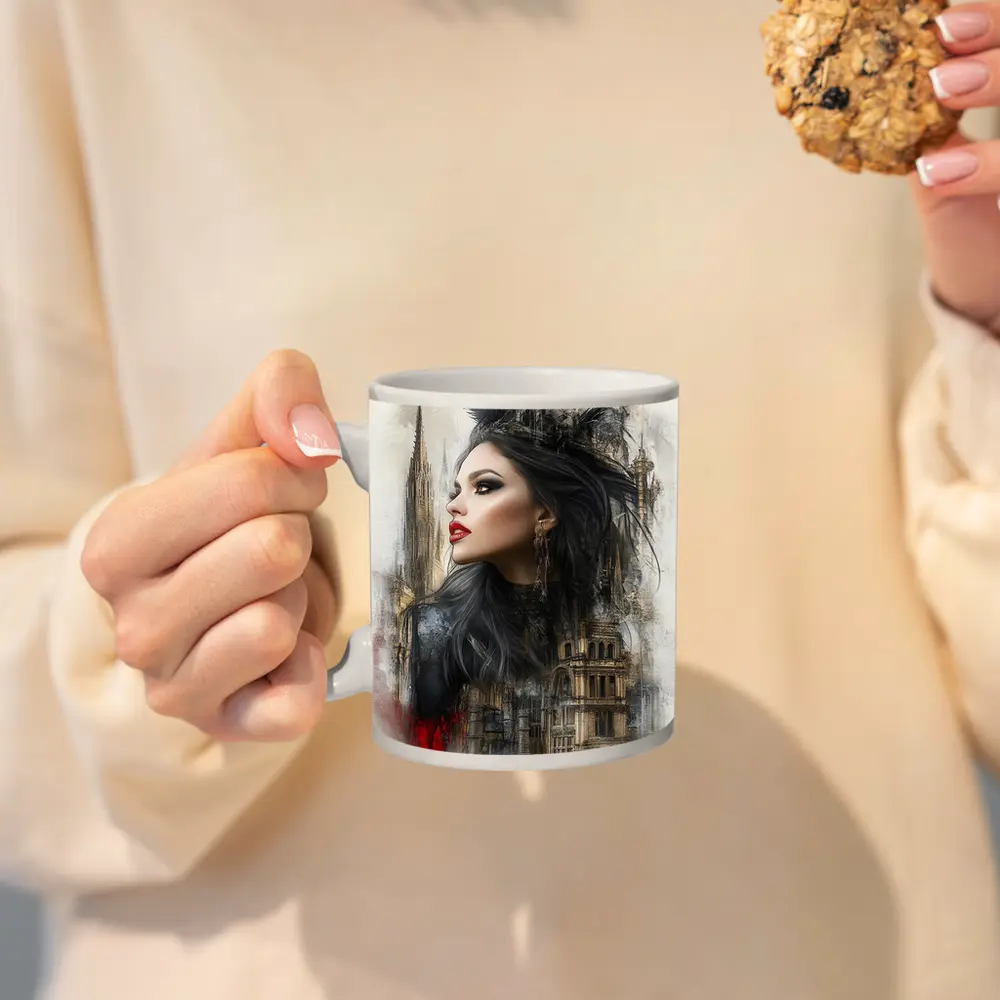 Gothic Queen Dark Fantasy Castle Art – Mugs