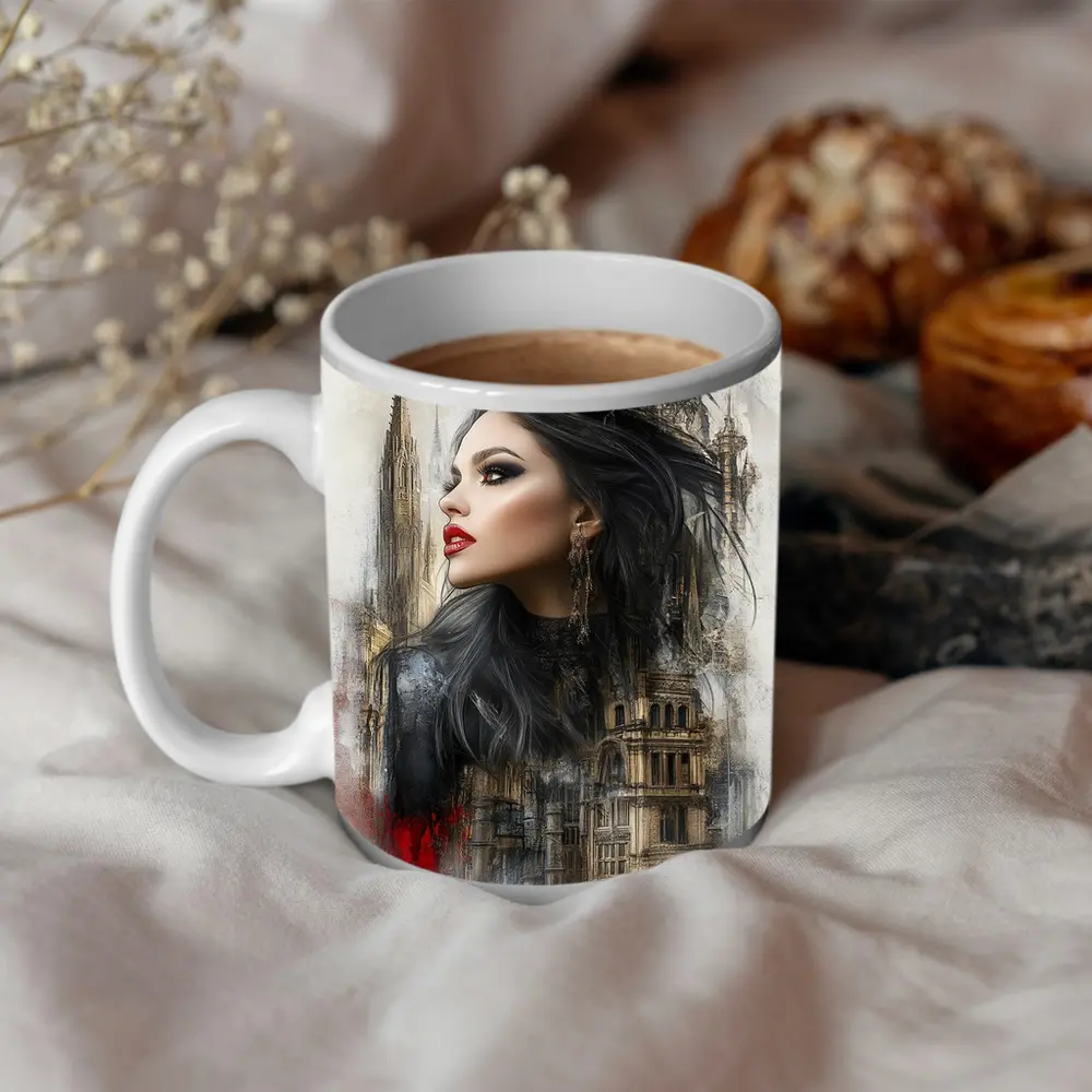 Gothic Queen Dark Fantasy Castle Art – Mugs