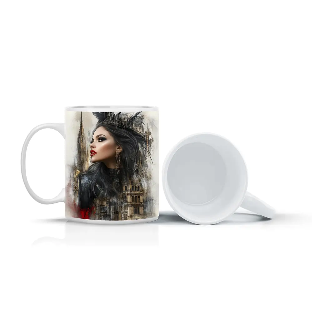 Gothic Queen Dark Fantasy Castle Art – Mugs
