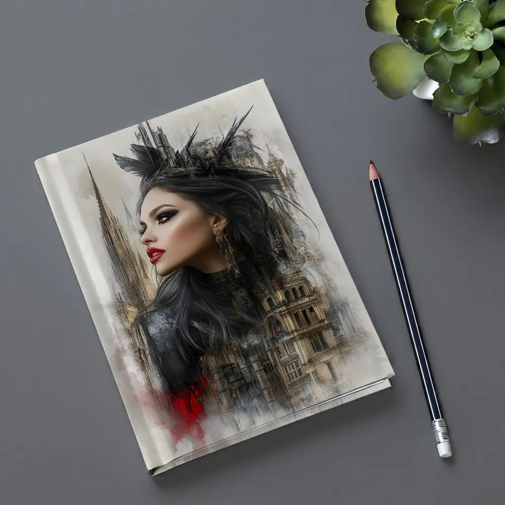 Gothic Queen Dark Fantasy Castle Art – Notebooks