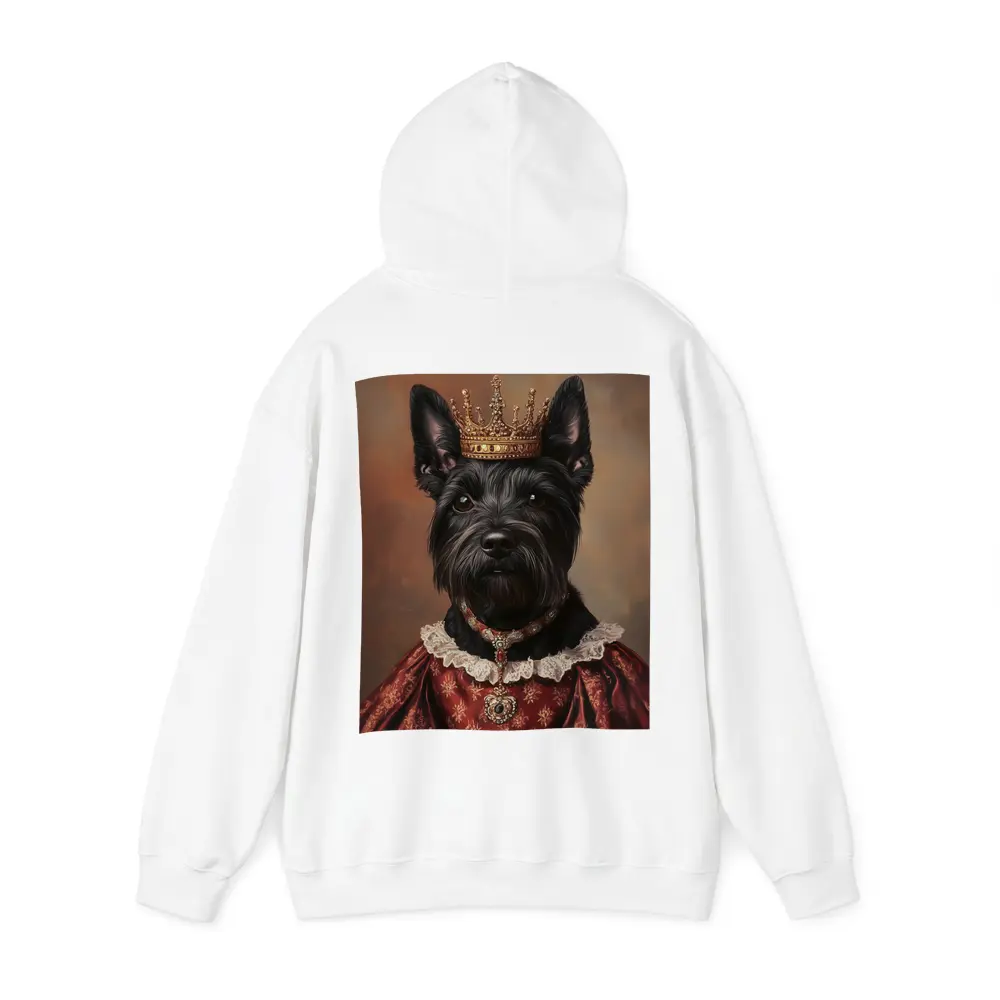 Royal Scottish Terrier Portrait Wearing Crown – Hoodies