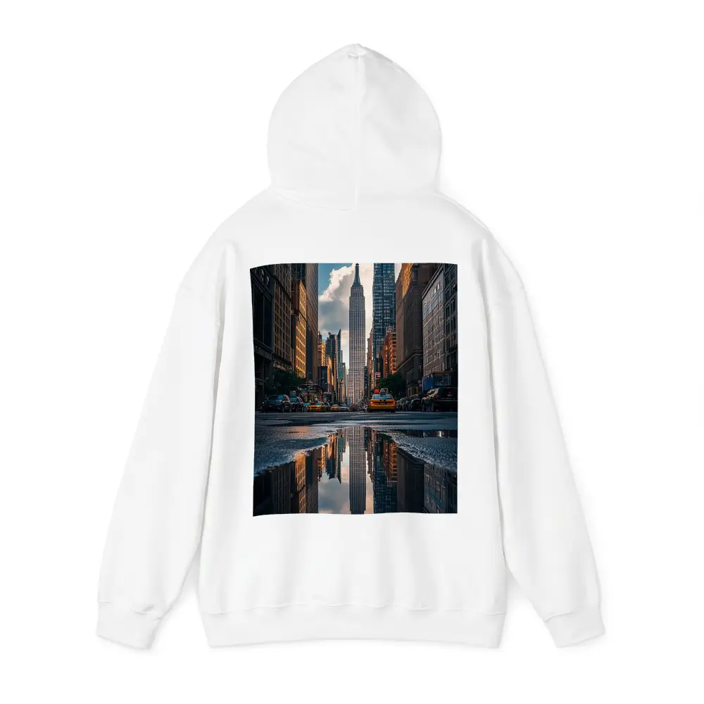 Empire State Building New York Street Reflection – Hoodies