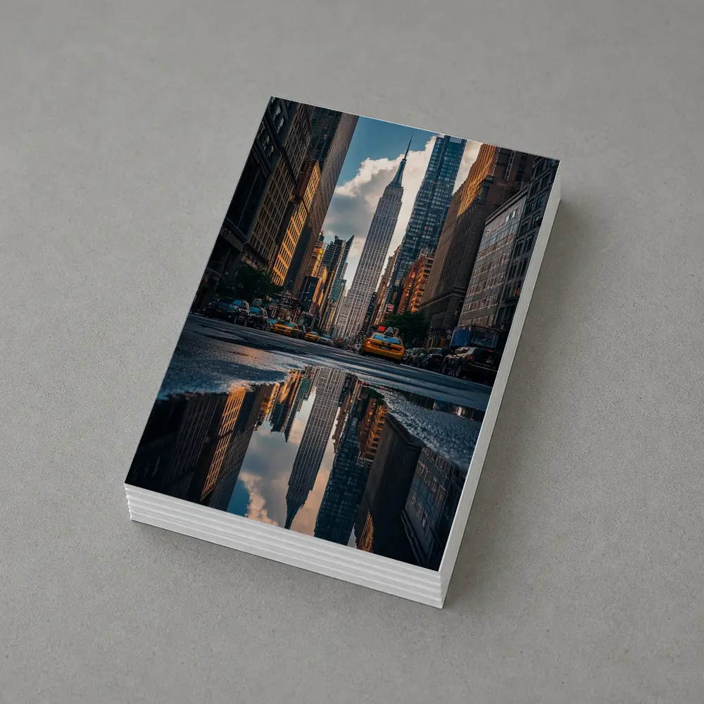 Empire State Building New York Street Reflection – Postcards