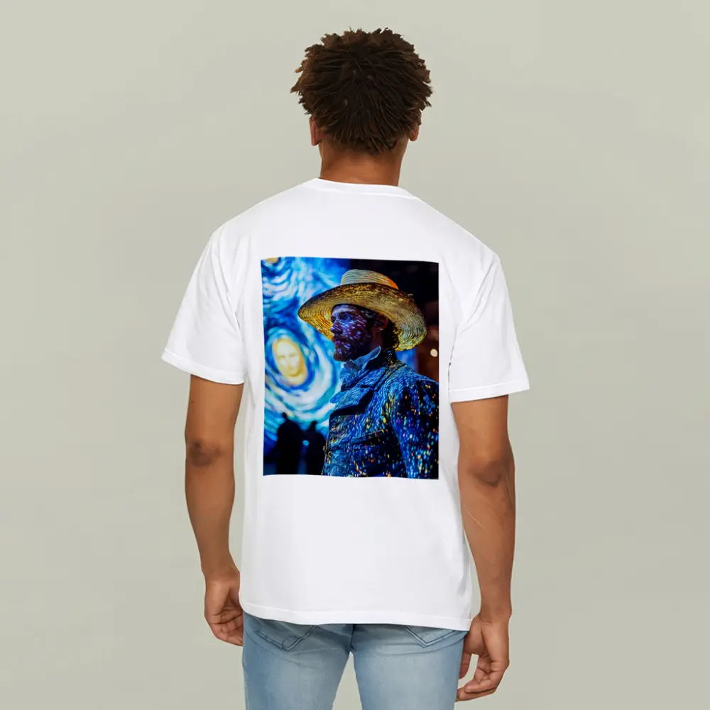 Van Gogh Starry Night Man Portrait Art – T-Shirts