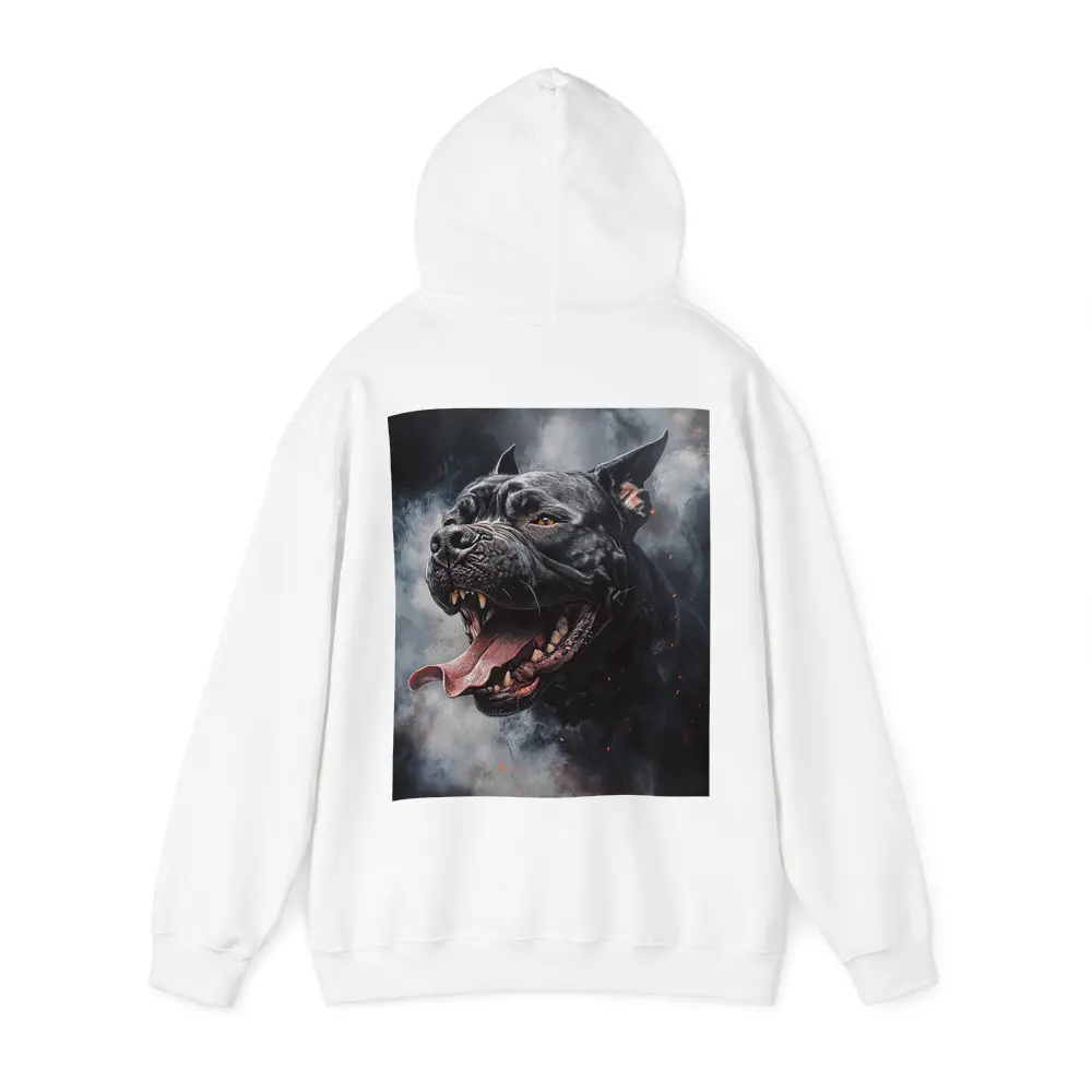 Black Pit Bull Dark Smoke Fantasy Art – Hoodies