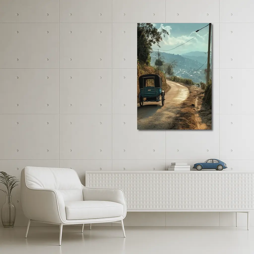 Tuk Tuk On Winding Mountain Road – Wall Art