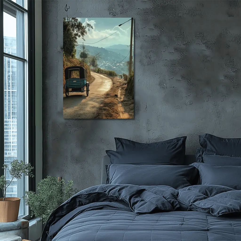 Tuk Tuk On Winding Mountain Road – Wall Art