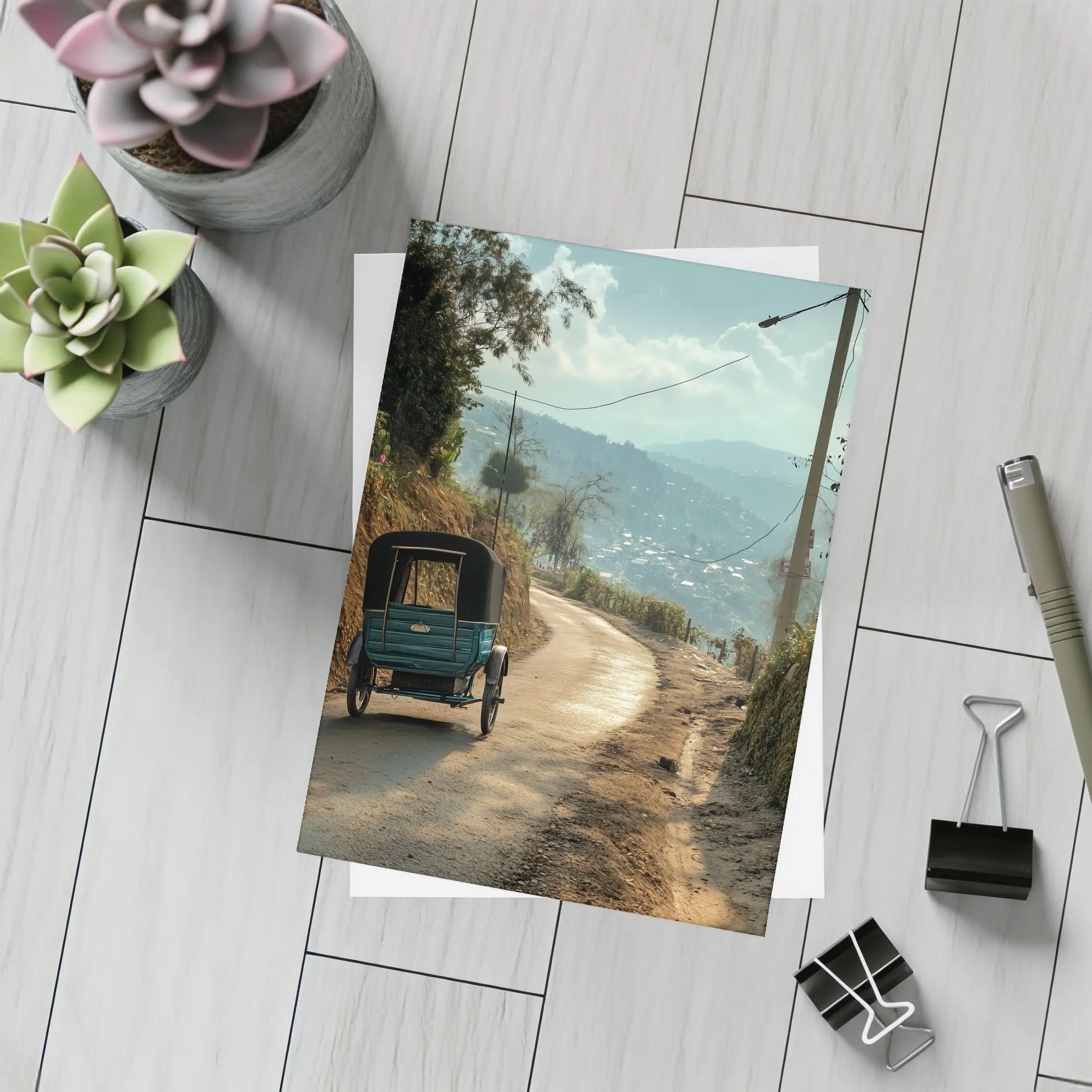 Tuk Tuk On Winding Mountain Road – Postcards