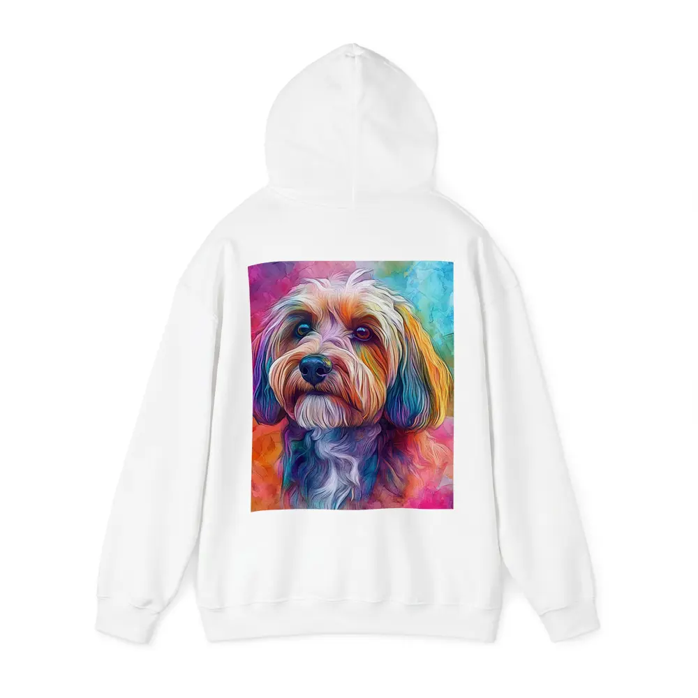 Colorful Havanese Dog Watercolor Art Portrait – Hoodies