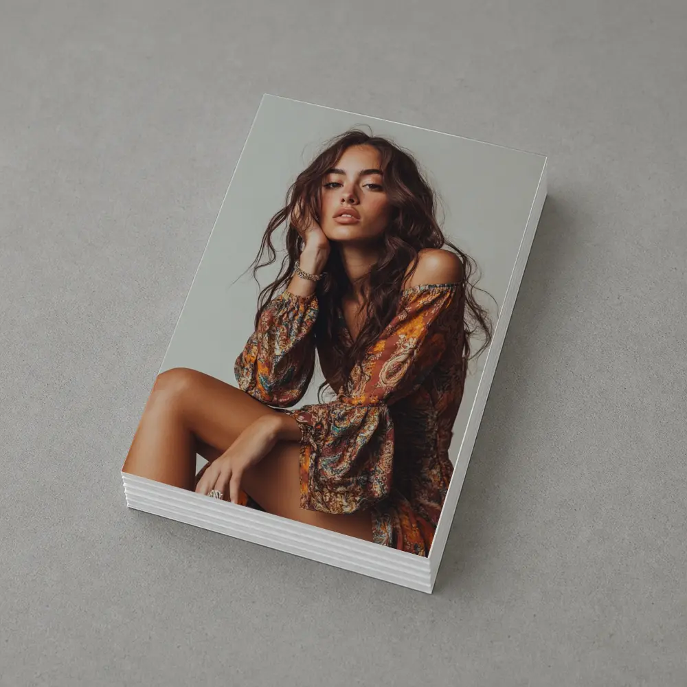 Boho Woman Paisley Dress Neutral Studio – Postcards
