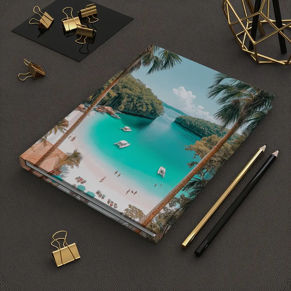 Tropical Beach Turquoise Lagoon Palm Trees – Notebooks