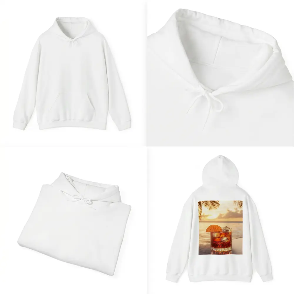 Negroni Cocktail Tropical Beach Sunset Bar – Hoodies